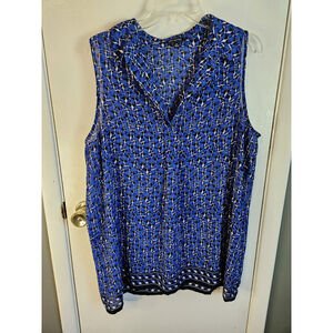 Max Edition Women’s Size XL Sleeveless Button Down Top